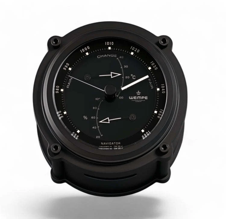 Wempe Navigator II Baro/Thermo/Hygrometer zwart Ø 130 mm
