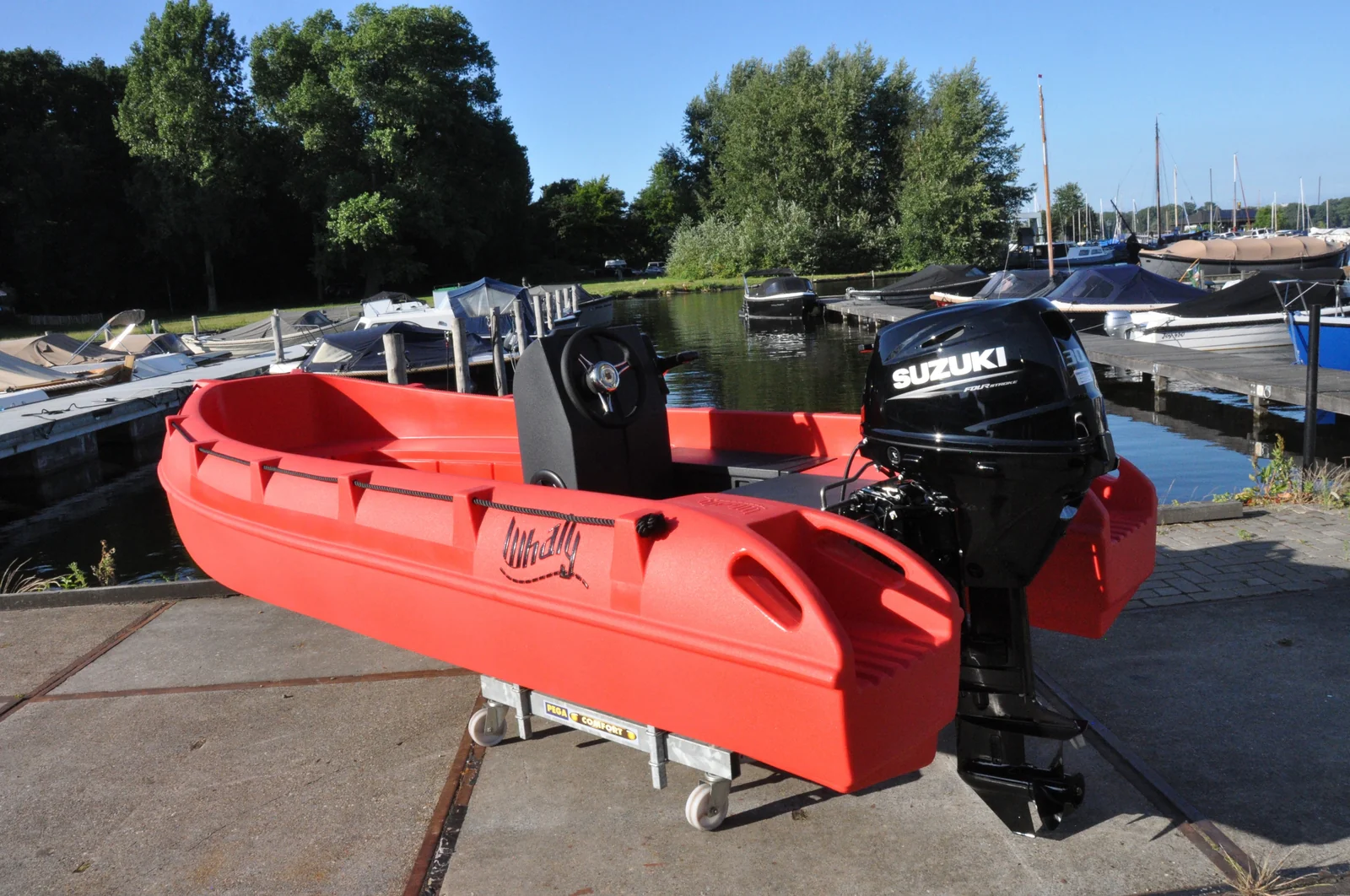 Whaly 435 Suzuki 30 pk consoleboot rood - Image 2