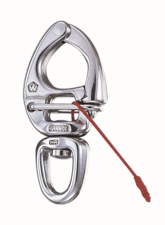 Wichard 2675 Snapsluiting quick release met wartelend oog 90 mm HR RVS