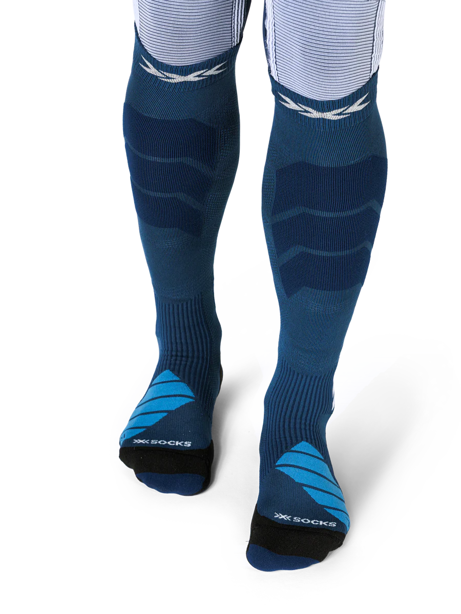 X-Socks Ski Expert OTC skisokken met semi-compressie blauw/zwart - Image 2