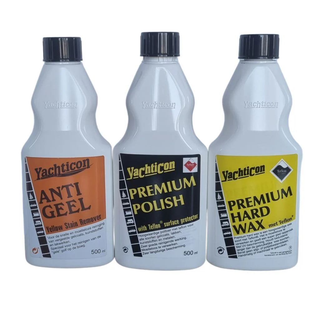 Yachticon Poetspakket 500 ml Anti Gilb, Premium polish, Premium hard wax - Image 2