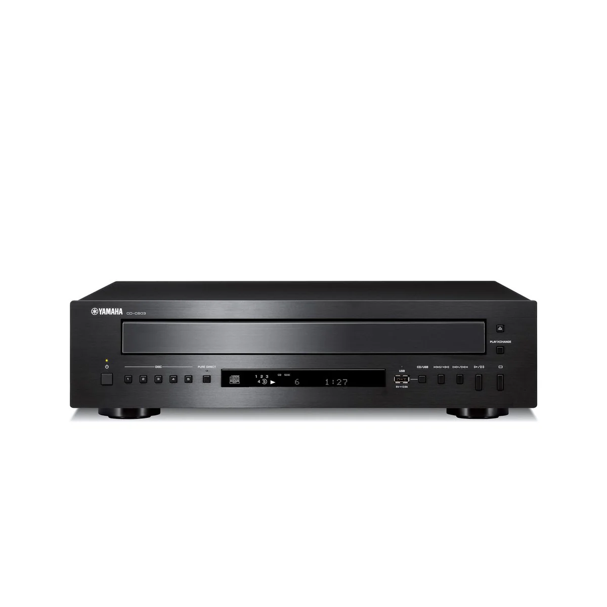 Yamaha CD-C603BL CD wisselaar met wissel plateau voor 5 CD's - Image 2